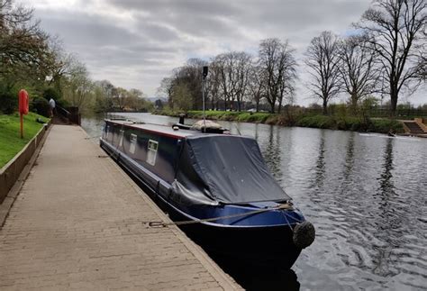 Narrowboat Moored Along The River Avon Mat Fascione Cc By Sa