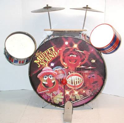 VTG 70s THE MUPPET SOUND 3 PIECE TOY DRUM SET FROM "THE MUPPET SHOW" COMPLETE | #250162454