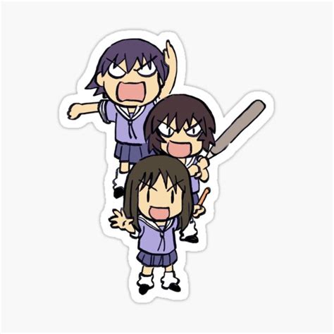 "I draw chibi team Knuckleheads / azumanga daioh" Sticker for Sale by RansRoom | Redbubble