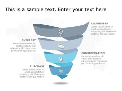 Funnel Analysis Diagram 3 PowerPoint Template