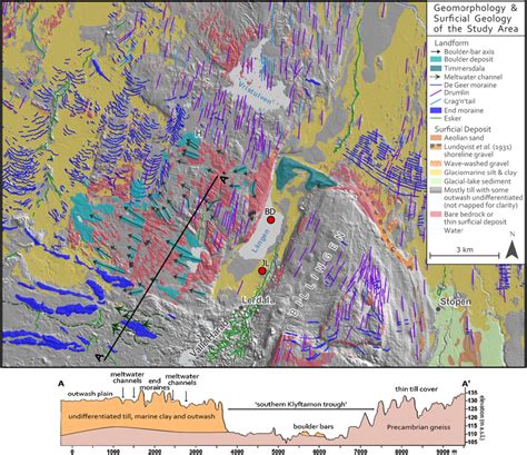 Geomorphology And Surficial Geology Of The Study Area Map Has Been