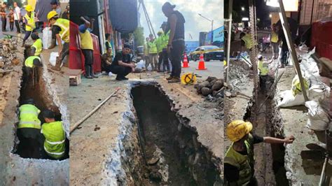 Pipa JDU PDAM Ciamis Pecah Petugas Berjibaku Siang Malam