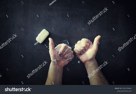 Bare Hands Soapy Foam Hand Hygiene Stock Photo Shutterstock