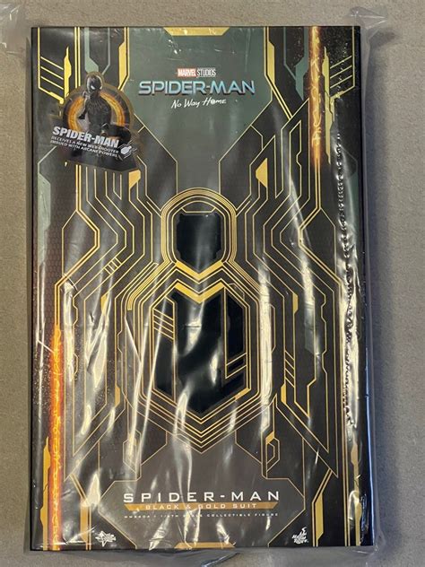 MISB Hot Toys Spider Man No Way Home Black Gold Spider Man MMS