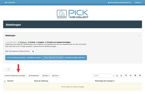 Pick And Collect Schnellstart Schritt F R Schritt Hilfe