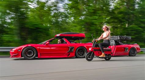 Nsx And A Half Honda Nsx With Honda Nsx Trailer Unlockmen