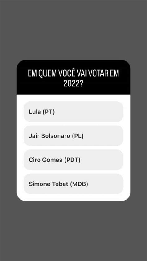 Eleições 2022 Enquetes No Instagram Sobre Intenção De Voto São Ilegais