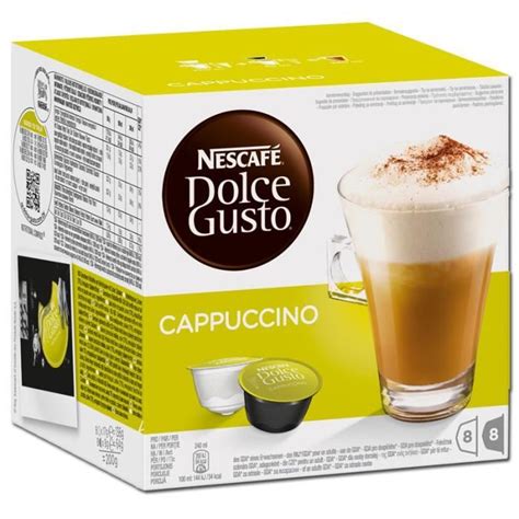 Nestlé Dolce Gusto Cappuccino Café Café cappuccino Boîte de 16