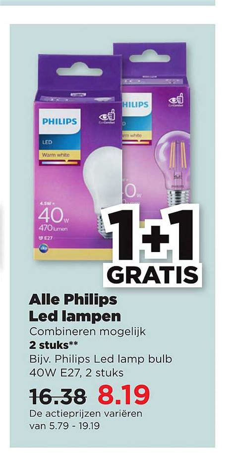 Alle Philips Led Lampen Aanbieding Bij PLUS 1Folders Nl