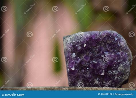 Authentic Amethyst Derived From The Gemstone Mine It Is The Same Lump