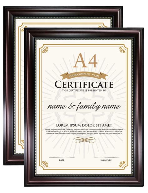 Buy Graduationmall A Certificate Document Frame Diploma Frame Wooden