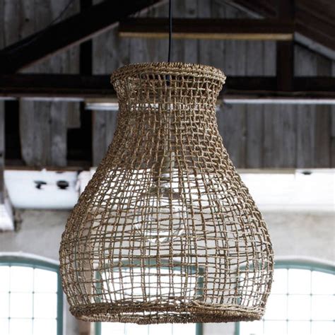 Byrydens Seagrass Pendant Light And Reviews Temple And Webster