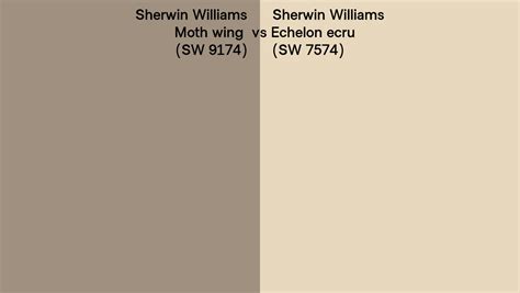 Sherwin Williams Moth Wing Vs Echelon Ecru Side By Side Comparison