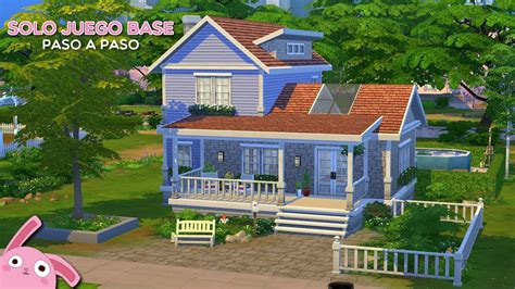 Casa Solo Con El Juego Base Paso A Paso 🏗 Los Sims 4 Youtube