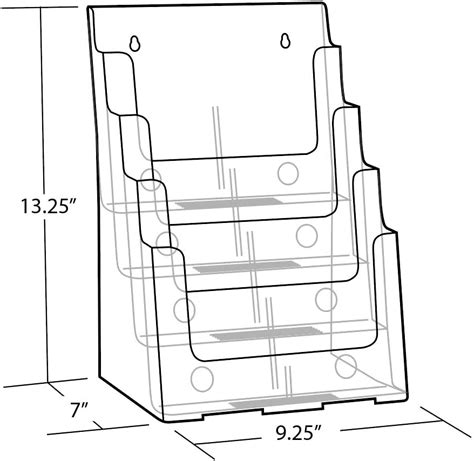 Amazonsmile Azar Displays Four Tier Four Pocket Letter Sized