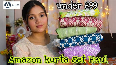 Partywear Kurti Kurta Set Haul From Amazonamazon Kurti Kurta Set