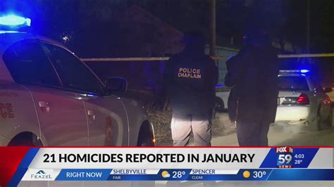 Impd Investigates More Than 20 Homicides In January For Only Second