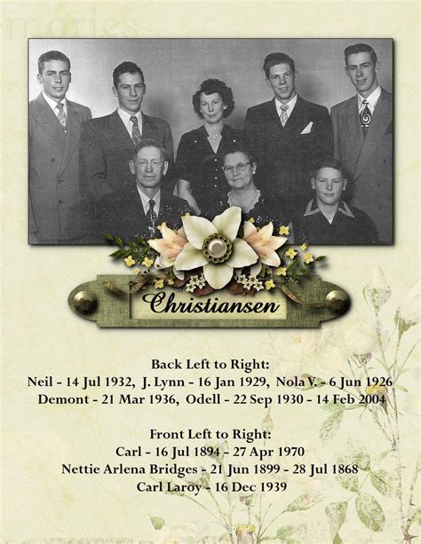 Carl Christiansen Family Tree: Carl Christiansen 1894-1970