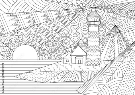 Coloring Page. Coloring Book for adults. Editable stroke width drawing. Colouring pictures of ...