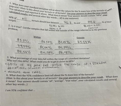 1 What Does Your Standard Deviation Tell Us About Chegg