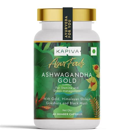 Buy Kapiva Ashwagandha Gold Capsules 60 CAP Online At Best Prices