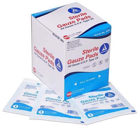 Mueller Gauze Pads 100 Pads In Box Soccer Equipment And Gear