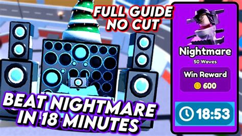 HOW TO BEAT NIGHTMARE MODE USING FROST DJ SPEAKERMAN NO CUTS GUIDE In