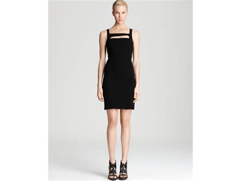 Helmut Lang Helmut Sleeveless Dress Gala Knit With Cut Out In Black Lyst