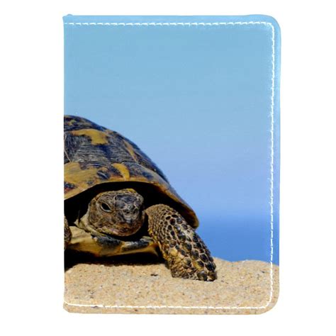 Ownta Tortoise Pattern Pu Leather Passport Wallet 45x65 Inches