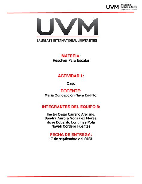 A1 Corregido Ejercicio Obligatorio MATERIA Resolver Para Escalar