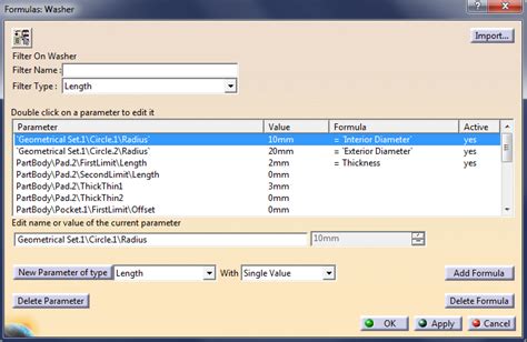 Formula Parameterization In Catia V5 Beginner Tutorial