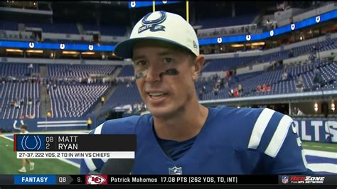 Matt Ryan discusses importance of Colts' win over Chiefs in Week 3