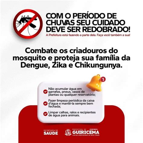 PerÍodo Chuvoso Requer Cuidados Redobrados Com A Dengue Prefeitura