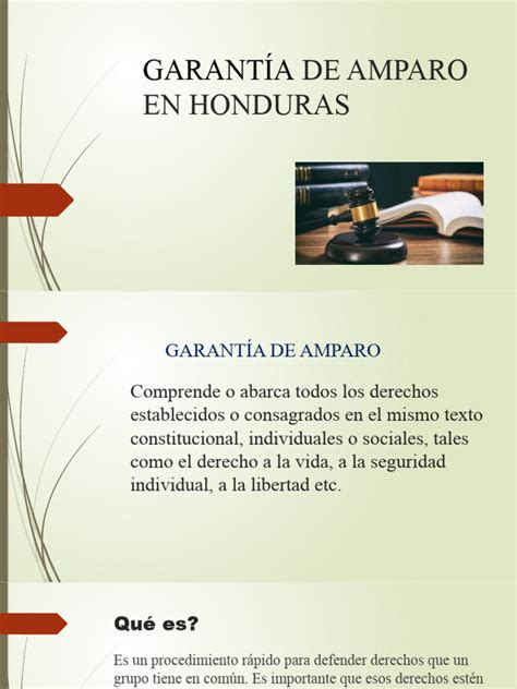 El Derecho De Amparo En Honduras Autoguardado Pdf Judicaturas