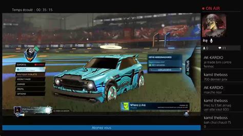 Direct Live Rocket League Trade Tournoi Youtube