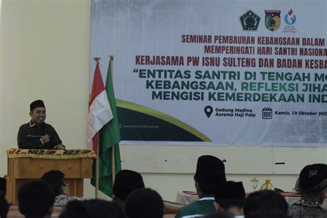 Jelang Hari Santri 2024 PW ISNU Sulteng Gandeng Kesbangpol Gelar