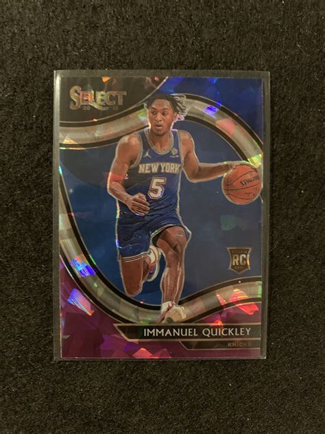 Panini Select Courtside Blue White Purple Cracked Ice Prizm