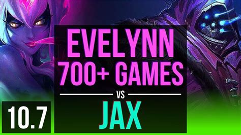 Evelynn Vs Jax Jungle M Mastery Points Games Kda