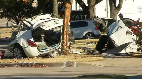 Car Ripped In Two Driver Killed During Police Chase In North Texas