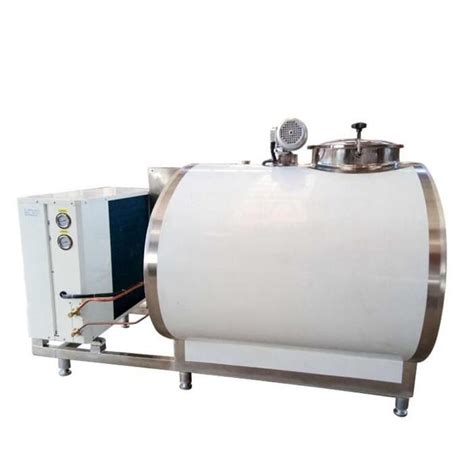 China 1000L Soy Milk Vertical Milk Cooling Tank In Milk Production Line