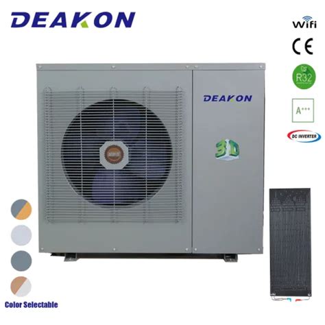 Deakon Kw Inverter Air To Water Heat Pump With Solar Panel Exchanger