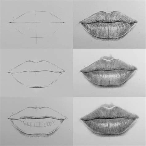 drawing lips step  step  nadia coolrista lips drawing drawing