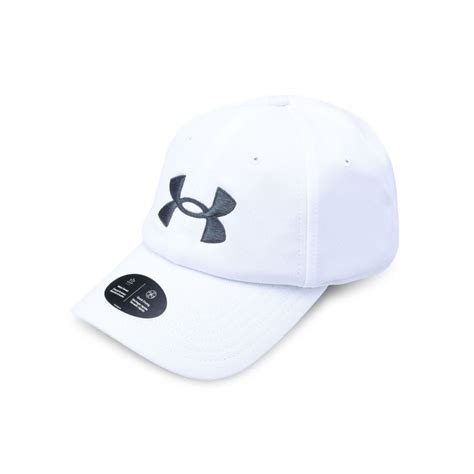 Jual Under Armour UA Blitzing Adjustable Cap Hat White Putih 1361532