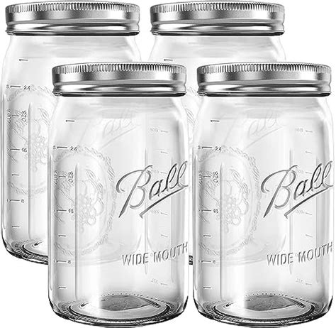 Bernardin 750ml Wide Mouth Jars 9 Pack Clear Amazonca Home