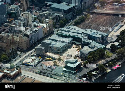 Federation Square Melbourne Stock Photo - Alamy