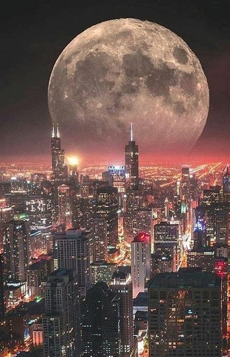 Chicago City Night Hd Phone Wallpaper Peakpx