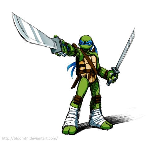 Leonardosketch By Bloomth On Deviantart Leonardo Ninja Turtle