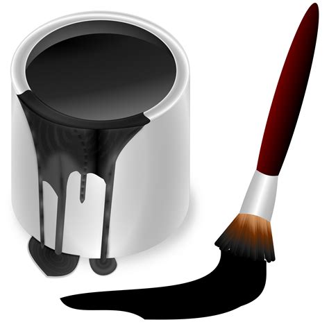Black Paint Clipart – Free Clipart #2484272 | Clipart Library