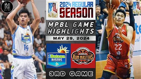 Mpbl Highlights Bataan Risers Vs Batangas Tanduay Rum Masters May