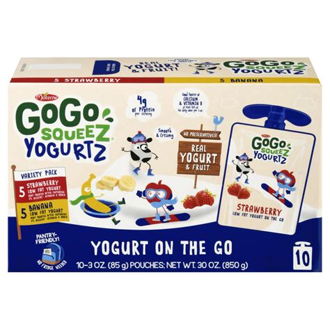 Save on GoGo squeeZ YogurtZ on the Go Variety Strawberry Banana - 10 ct ...